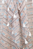 Braided Multi-Wear Cover-Up Sarong in Through the Dunes Print
