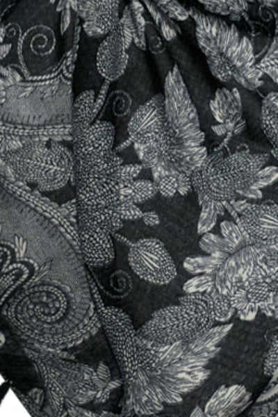 SPSSP76-Black Bandana Baby Print Swatch