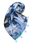 Gossamer Wings Bold White Multicolored Sheer Kimono Cover-Up