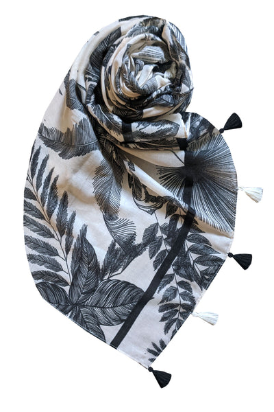 SPSSS180-Black Vintage Breeze Print