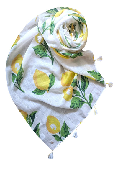 Rita Reversible Sundress Cover-Up in Lemon Balm Print
