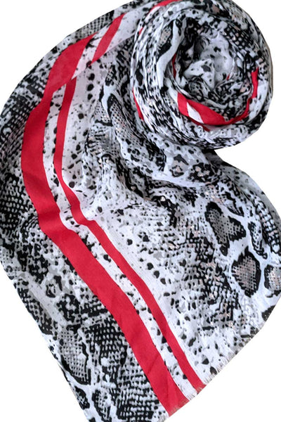 SPSSS187-S-Grey_Striped Scales Black and White Red Border swatch 2