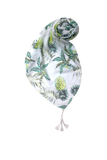 Maxi Tassel Coverup Sundress in Cabana Party Tropical White