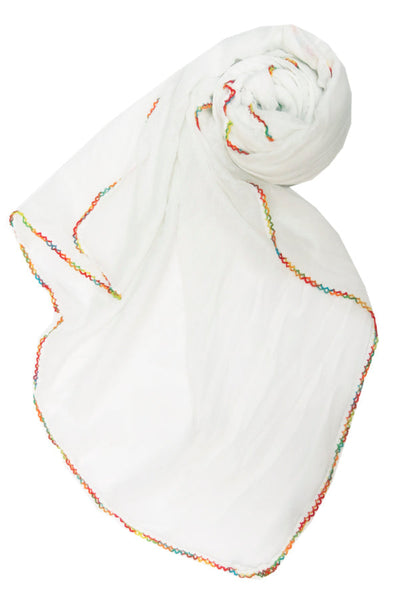 SPSSS43_White  Rainbow Colored Edge