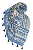 SPSSS84-Navy Antique Haven Scarf