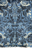SPSSSS79-navy-Nightfall Dark Blue Abstract Stamp Print Isle 