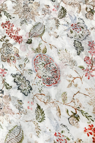 SPSSSS92-Ivory Victorian Floral Print