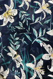 SPSSSS93-Navy-S93 Lovely Lily Isle Blue Sheer Print Sundress Coverup swatch