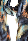 SPW-W03-navy-blue-Starburst-Print-Wool-Scarf
