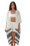 Sandy Bliss Hand Loomed Cotton Linen Coverup Kimono novelty fabric coverup 