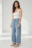 Everyday Rayon Stretch Jersey Knit Long Length Cami with Dotted Mesh Trim