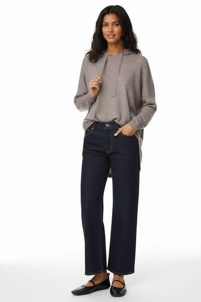 Quinn Oversized Hoodie Sweater in 100% Cashmere Knit