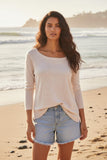 Zen Blend Luxury Favorite Scoop Crewneck Sweater