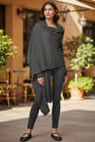 100% Cashmere Four Way Travel Sweater Knit Wrap