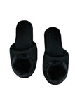 Shiloh Cashmere Slipper with Real Fur Pom Pom
