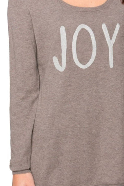 Zen Blend Sweater S/M / Root / Joy Zen  Crewneck Sweater with Joy Embroidery Stitch