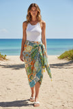 Sunrise Mosaic Bright Tassel Print Luxury Scarf Wrap 2