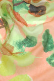 Sweet Pea Orange & Lime Sheer Print V-Neck Coverup Dress 3