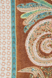 T13-P2-Brown-Tan-Paisley-Print T13-P2-Paisley-Pink-Print Paisley Stamp Print Sheer swatch tan brown