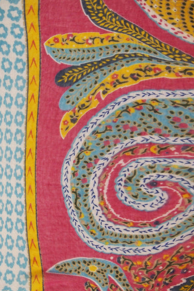 T13-P2-Paisley-Pink-Print Paisley Stamp Print Sheer swatch pink
