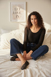 Zen Blend Annie Crew Neck Fine Gauge Sweater black