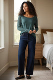 Zen_Blend_Annie_Crew_Neck_Fine_Gauge_Sweater_evergreen