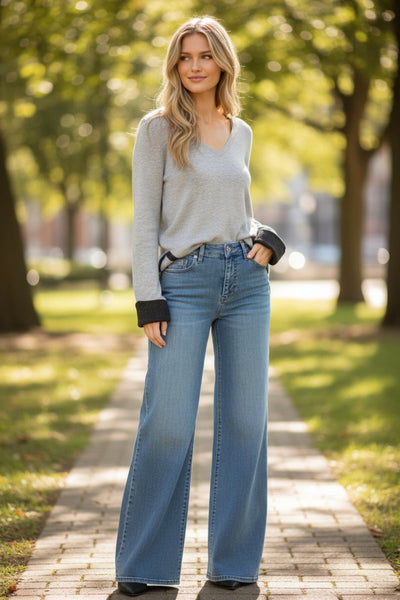 Zen_Blend_Sophia_Cuffed_V-neck_Pullover_Soft_and_Cozy_Sweater_smoke_grey_and_black_accent