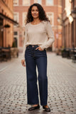 Zen Blend Stephanie Thermal Novelty Stitch Crewneck Sweater oatmeal heather color