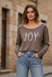 Zen Scoop Crewneck Sweater with Embroidery 