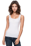 A la slip Cami Slip XS / White Everyday Jersey Knit Cami with Mesh Trim