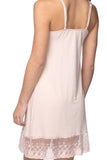 A La Slip Slip XS / Tea Rose Dotted Mesh & Lace Cami Slip Dress