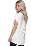 Mesh Trim Rayon Jersey Layering Tee | Women’s Everyday Lounge, Sleep & Layering Top
