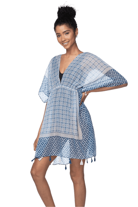 Rita Reversible Sun Dress in Spring Splendor Print