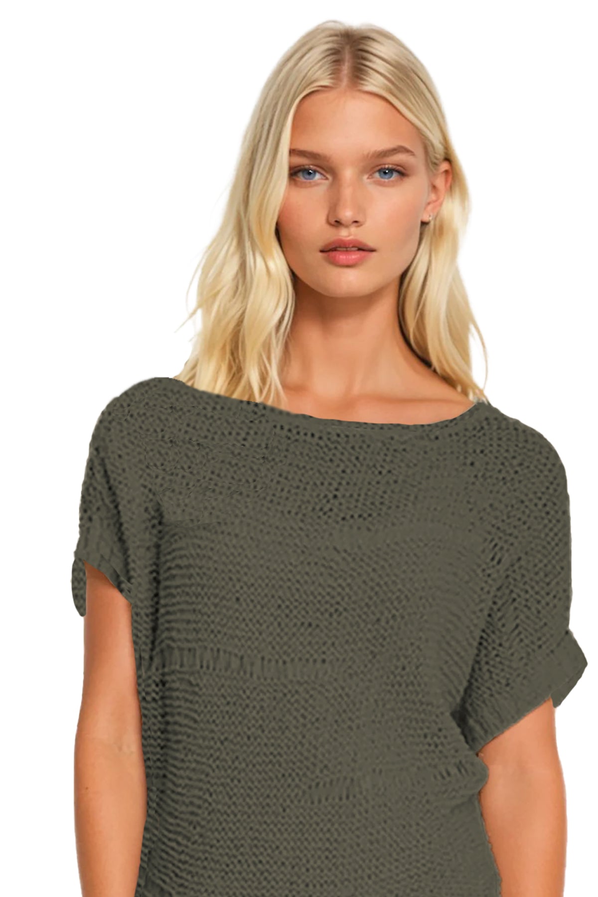 ネットで注文 Hand Loomed Wide Boat Neck Top Hand Knit Sweater – Subtle Luxury トップス
