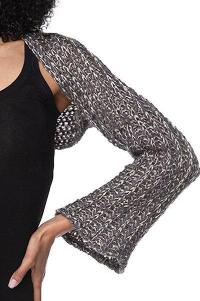Almost Vintage Knit Shimmer Shrug - Subtle Luxury