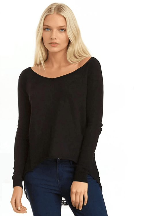 Almost Vintage Mixed Media Sweater with Mesh Cross Stitch Embroidery Backside - Subtle Luxury