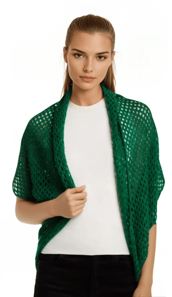 Almost Vintage | See Thru Hand Knit Shrug Sweater - Subtle Luxury