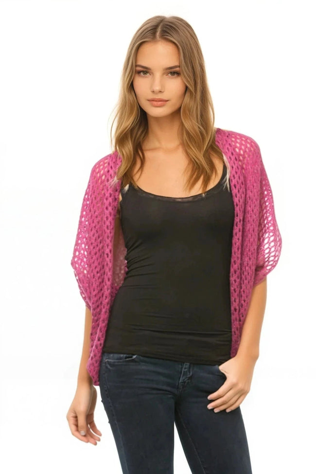 Almost Vintage | See Thru Hand Knit Shrug Sweater - Subtle Luxury