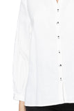 Aveline Button Front Linen Blend Shirt - Subtle Luxury