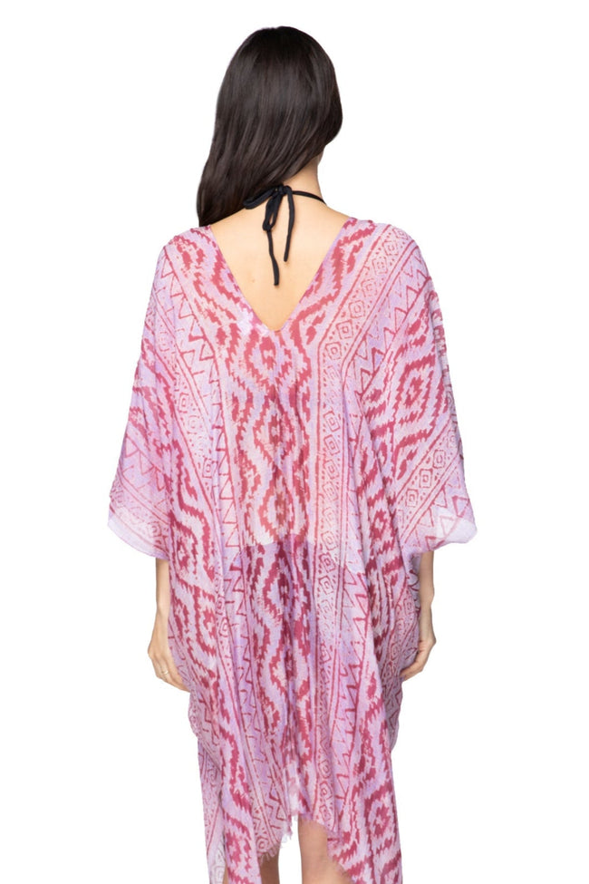Barcelona Print V - Neck Coverup Sundress - Subtle Luxury