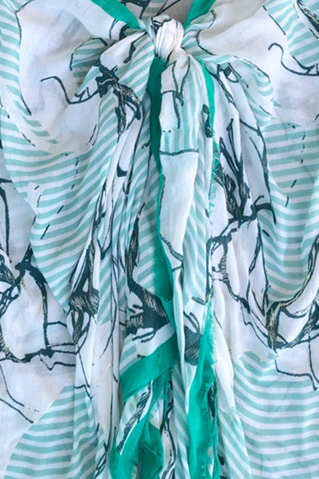 Be My Lover Print Scarf Wrap Sarong - Subtle Luxury