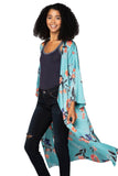 Bed to Brunch Robe Kimono in Summer Bloom Print - Subtle Luxury