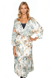 Bed to Brunch Robe Kimono in Tropical Escape Print - Subtle Luxury