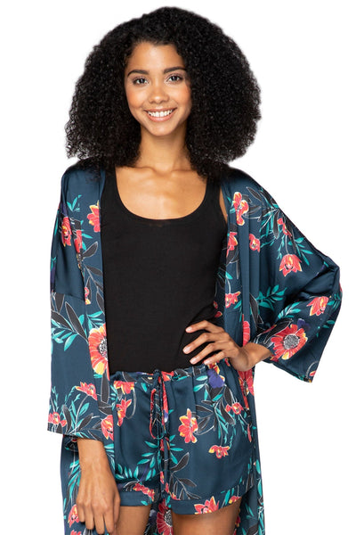 Bed to Brunch Roxy Robe in Summer Bloom - Subtle Luxury