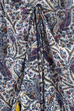 Blue Paisley Print Scarf Wrap Sarong - Subtle Luxury