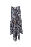 Blue Paisley Print Scarf Wrap Sarong - Subtle Luxury