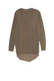 Boyfriend Cardigan with Chiffon Silk Back - Subtle Luxury