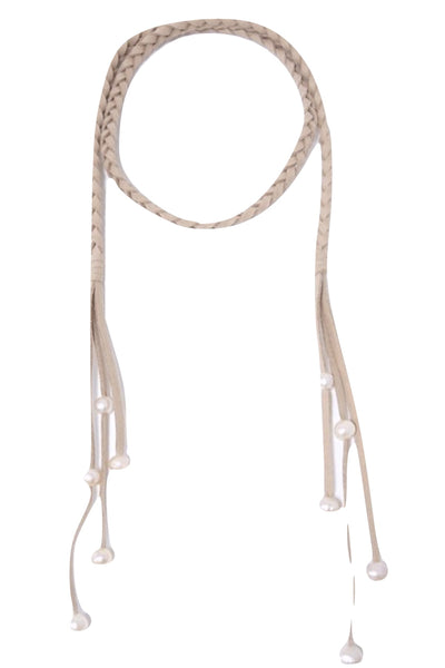 Braid Lariat Necklace/Wrap Belt - Subtle Luxury