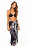 Braided Multi Wear Coverup Sarong in Evening Primrose Print - Subtle Luxury