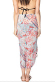 Braided Multi Wear Sarong Wrap in Morning Paradise Print - Subtle Luxury